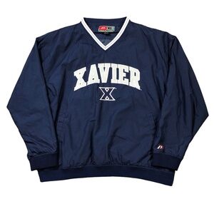 Xavier University Musketeers Pro Player Pull Over Windbreaker Mens XL